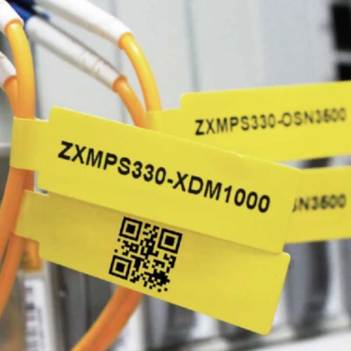 F/T-Series cable labels M200D pada kabel