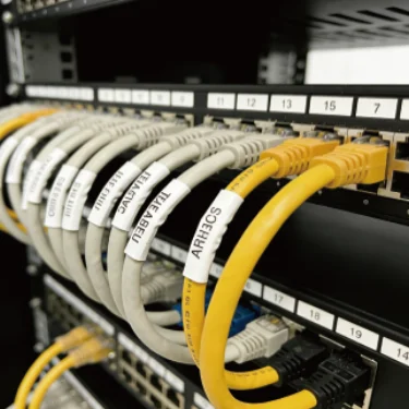 Telecom flexible nylon labels pada patch cord